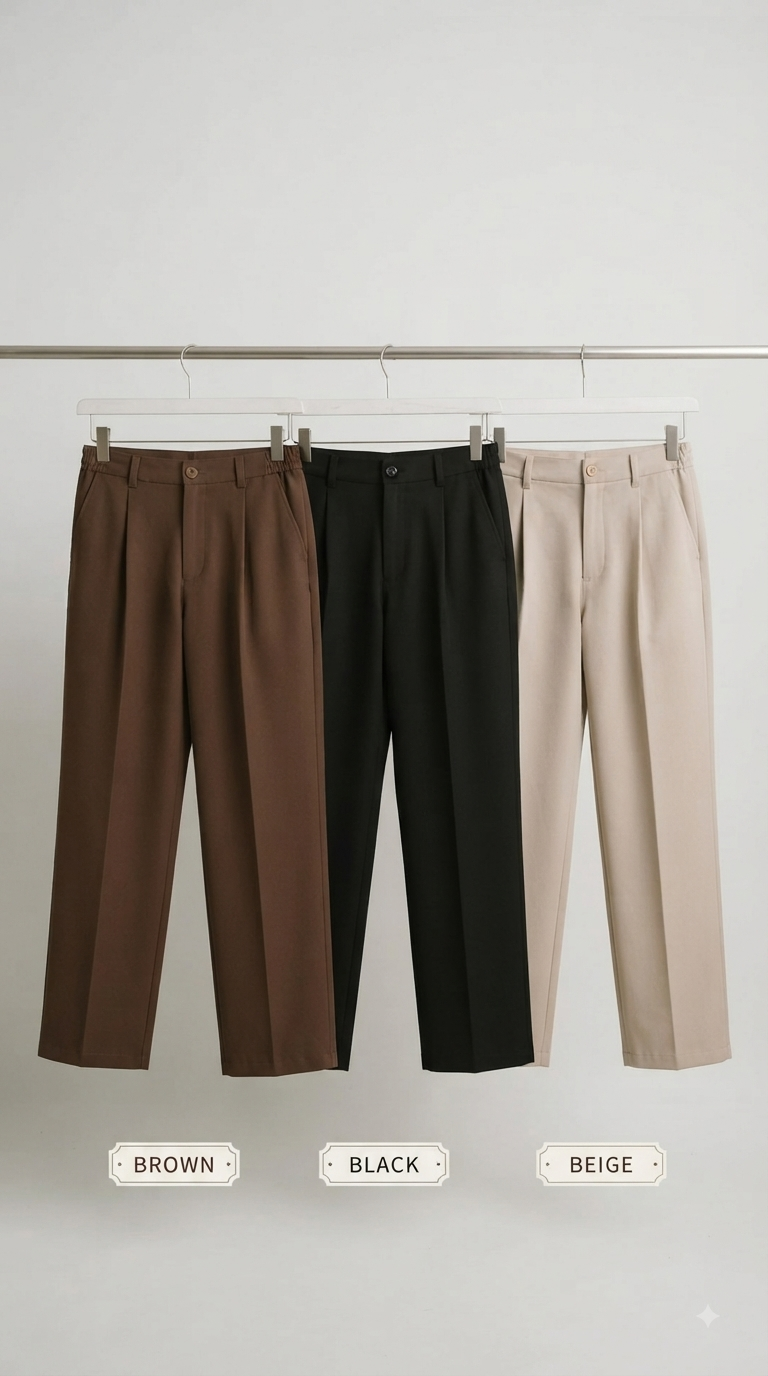 Essential Pleated Trousers
